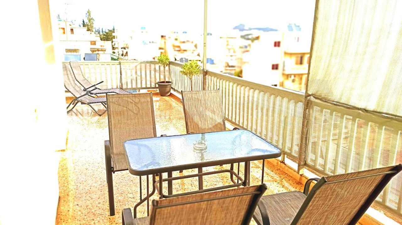 Penthouse With An Incredible View 350M From Metro Station! Atenas Exterior foto